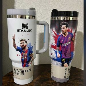 Stanley Quencher Tumblers with Soccer Graphics